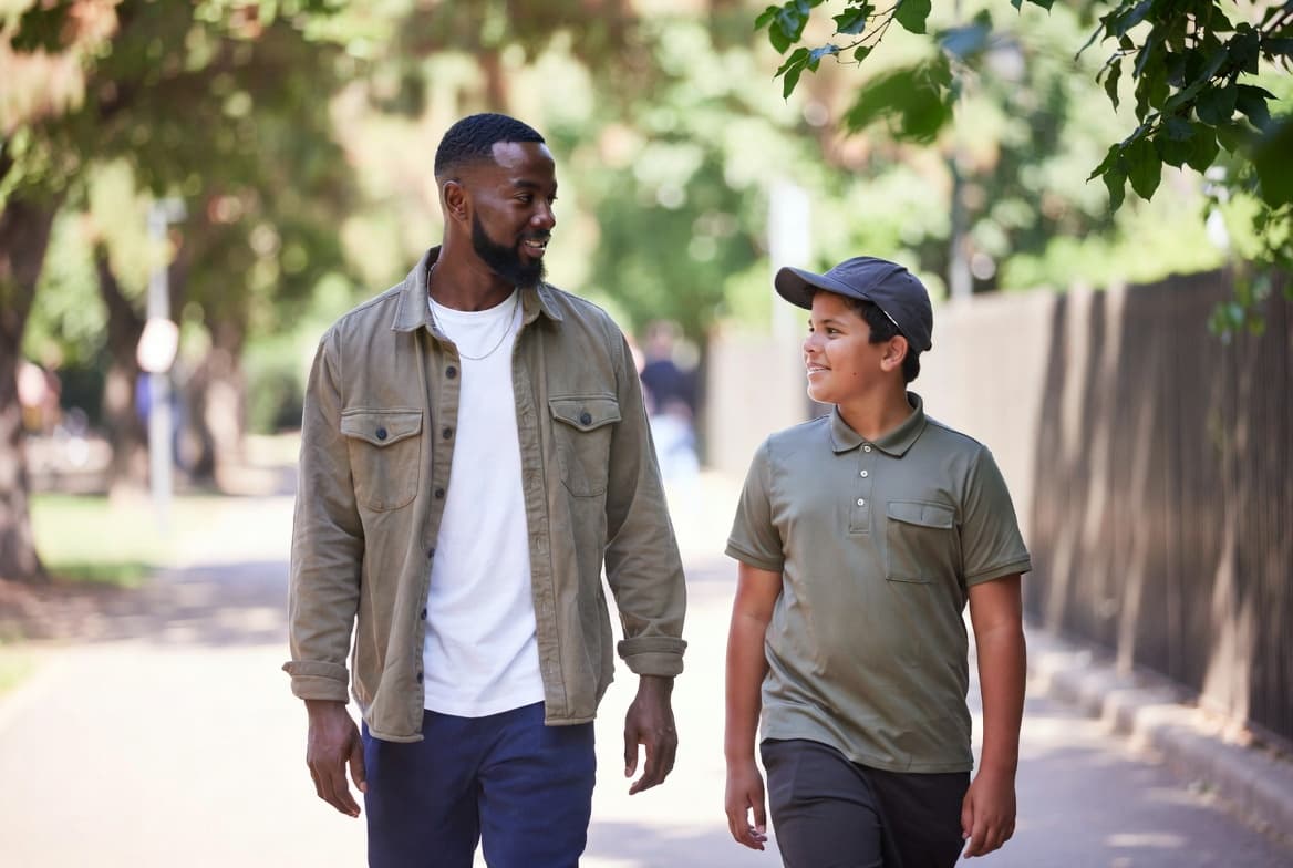 Mentor and young person in conversation during a session